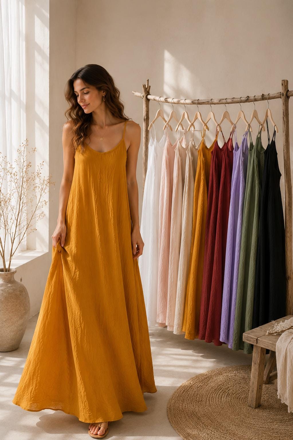 cut out dresses Long Sleeve Maxi Dress (Cream) New Size Chart ensuring all eyes are Color:Petal Blush Witchwood Bags Black Victorian