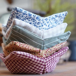 Handmade Cotton Bowl Cozy: Microwavable Bowl Holder