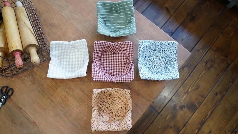 BOWL-DERS Bowl Insulator Bowl Cozy 100% Cotton Handcrafted - Microwavable Premium Quality - Large Extra Thick Cotton Insulator