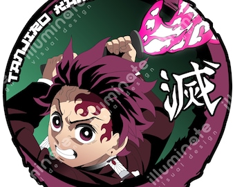 Tanjiro inspiriert DTF PNG & TIF | Anime Print Bereit Datei | Demon Slayer Fan Kunst | Dtg Dtf Digitaler Download