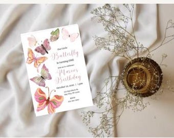 Butterfly Birthday Invitation