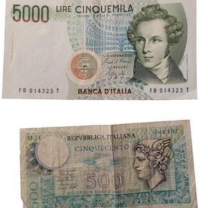 5000 lire - Etsy 日本