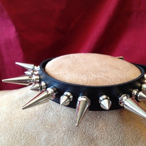 Fully Spiked Bondage Collar with Large and Small Spikes
