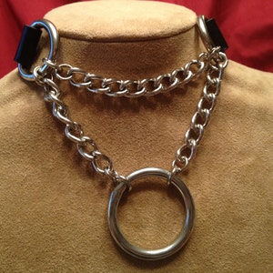 Chain Collar with 1 1/2&quot; Ring