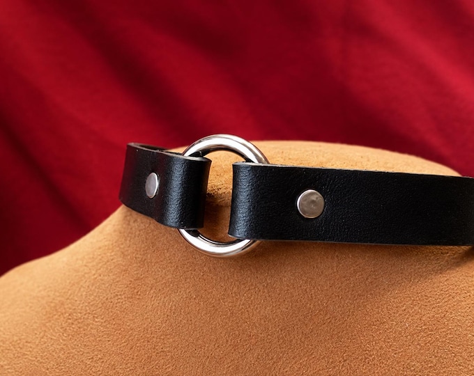 Small Stainless Steel O-Ring Bondage Collar
