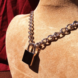 Chain Choker with Square Padlock image 4