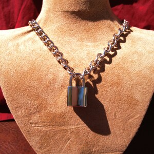 Chain Choker with Square Padlock image 2