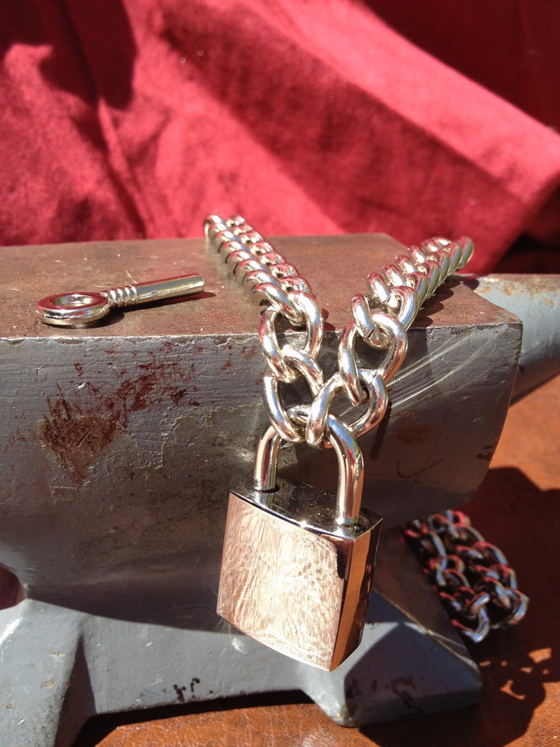 Chain Choker with Square Padlock image 1