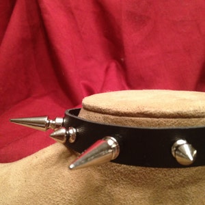 Spiked Collar - 1&quot; and 1/2&quot; spikes