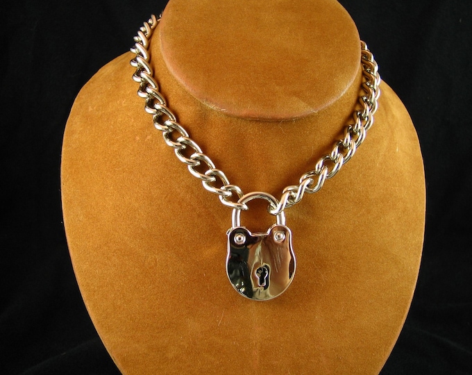 Chain Choker with Large Padlock