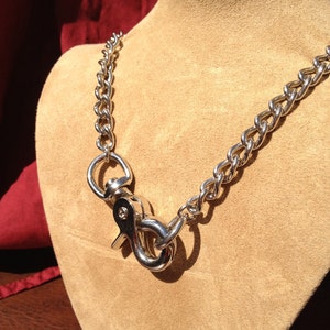 Stainless Steel Chain Choker with Clip