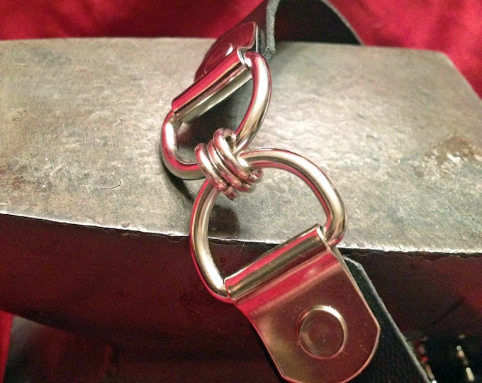 Double D Ring Leather Collar