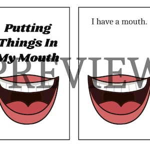 Putting Things in My Mouth Social Story