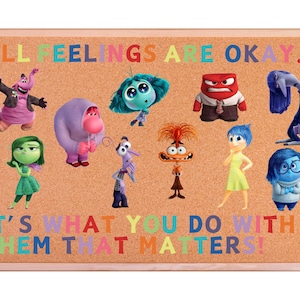 Inside Out Bulletin Board Decor | Sozialarbeiter Dekor | Grundschule | Pixar inspiriert