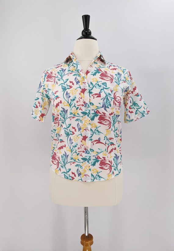 vintage 90s floral blouse | 1990s Hastings & Smit… - image 2