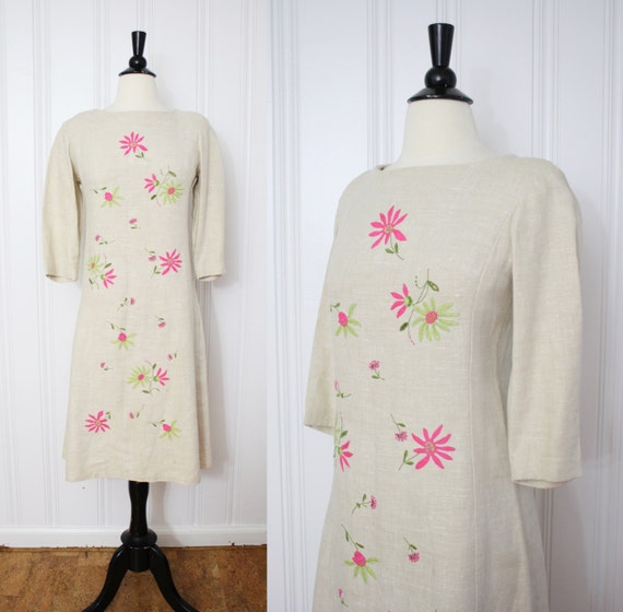 blue embroidered midi dress Carranza 3/4 Sleeve Embroidered Midi Dress main image 1