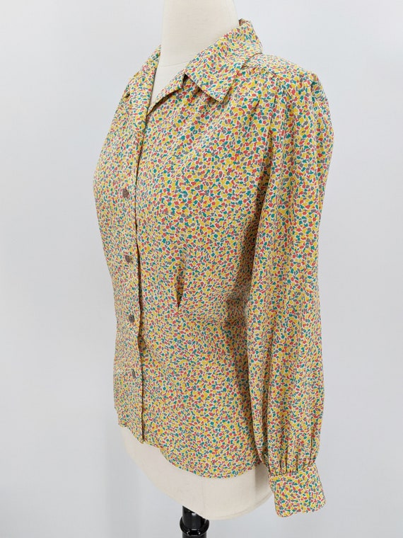 vintage 90s geometric print blouse | 1990s does 4… - image 8