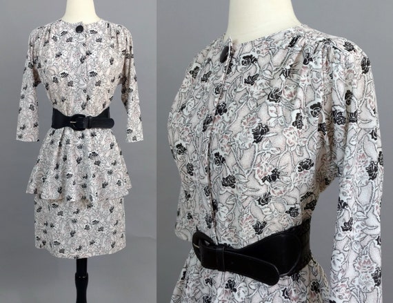 vintage peplum dress