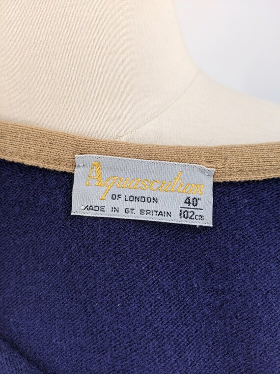 vintage 80s Aquascutum of London cardigan | 1980s… - image 9