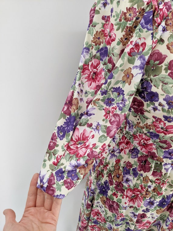 vintage 80s floral secretary dress | 1980s Tabby … - image 5