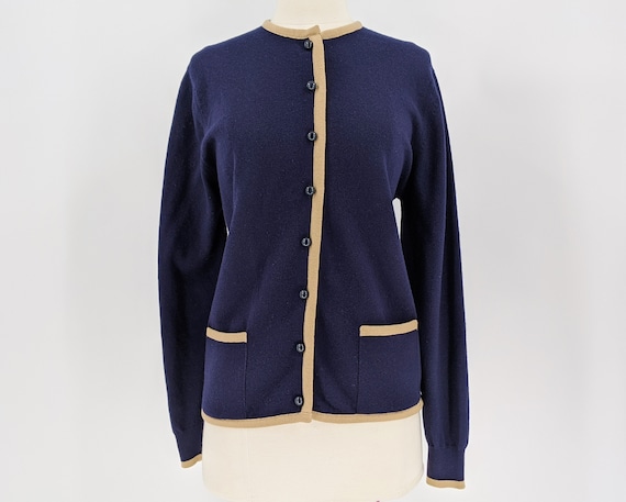 vintage 80s Aquascutum of London cardigan | 1980s… - image 1