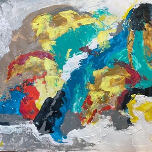 L'estratto n. 2 è un dipinto acrilico su carta multimediale di 45x60 cm. Pezzo unico originale dipinto a mano.