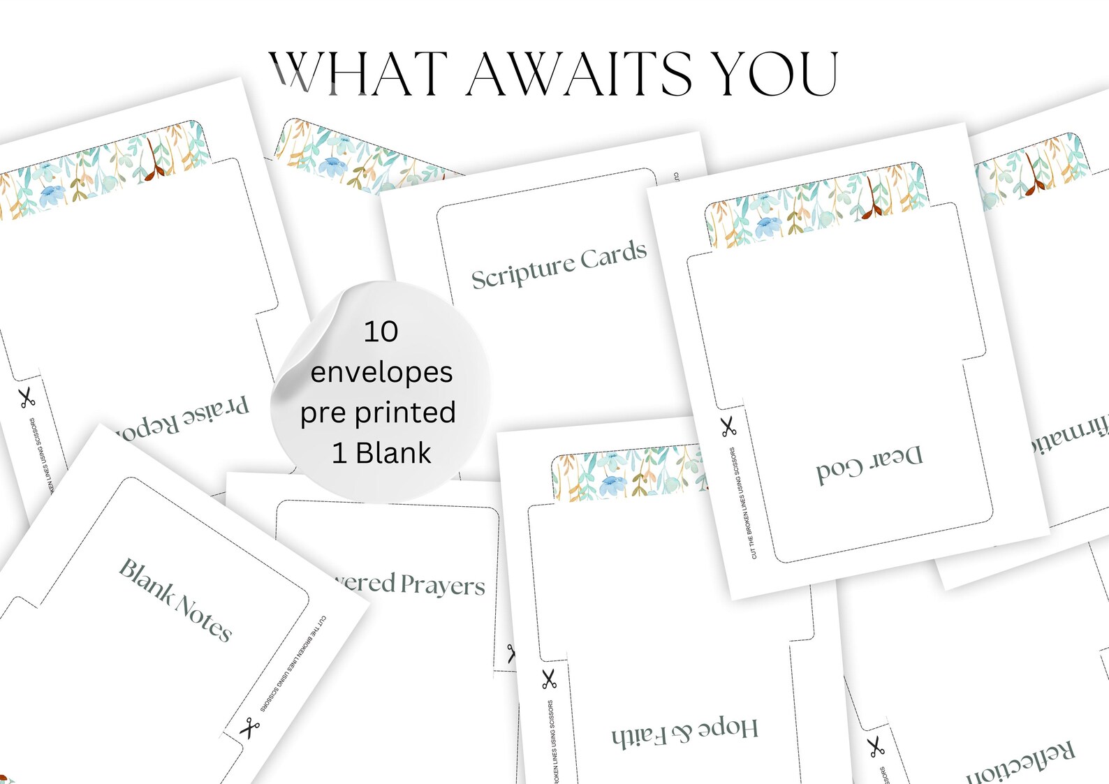 Prayer Board Kit Prayer Board Starter Kit Printable Floral Print