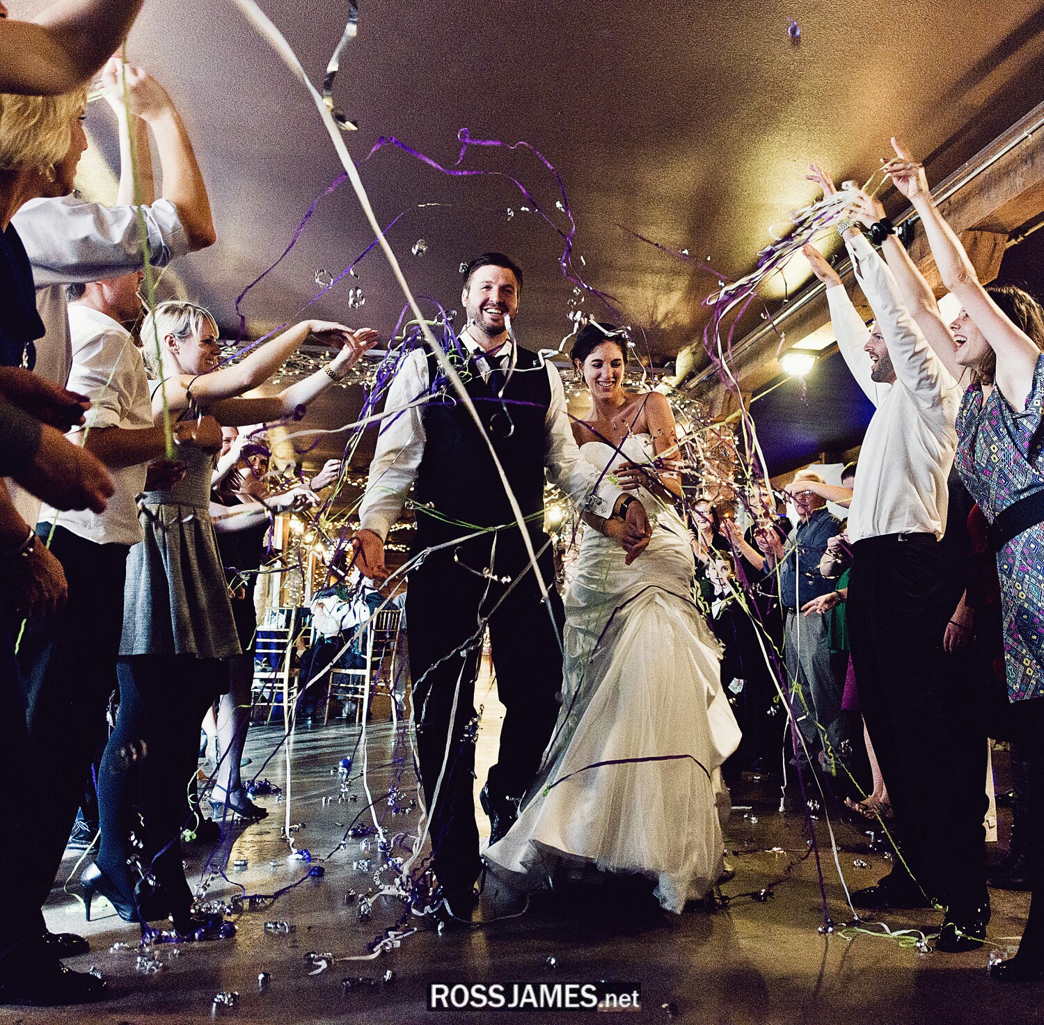 100 Hand Rolled Streamers Wedding Exit Layered Metallic Without