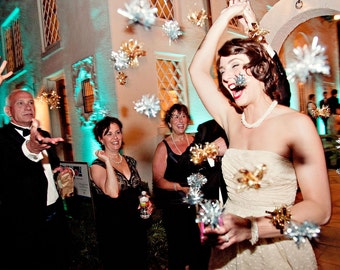 100 Twinkle Poms Wedding / Ceremony Exit - New Colors Now Available