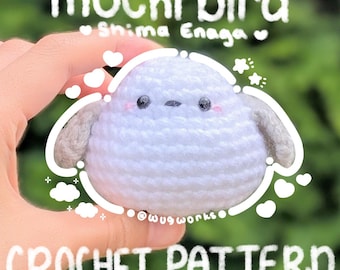 NO SEW Mochi Bird (Shima Enaga) Crochet Pattern