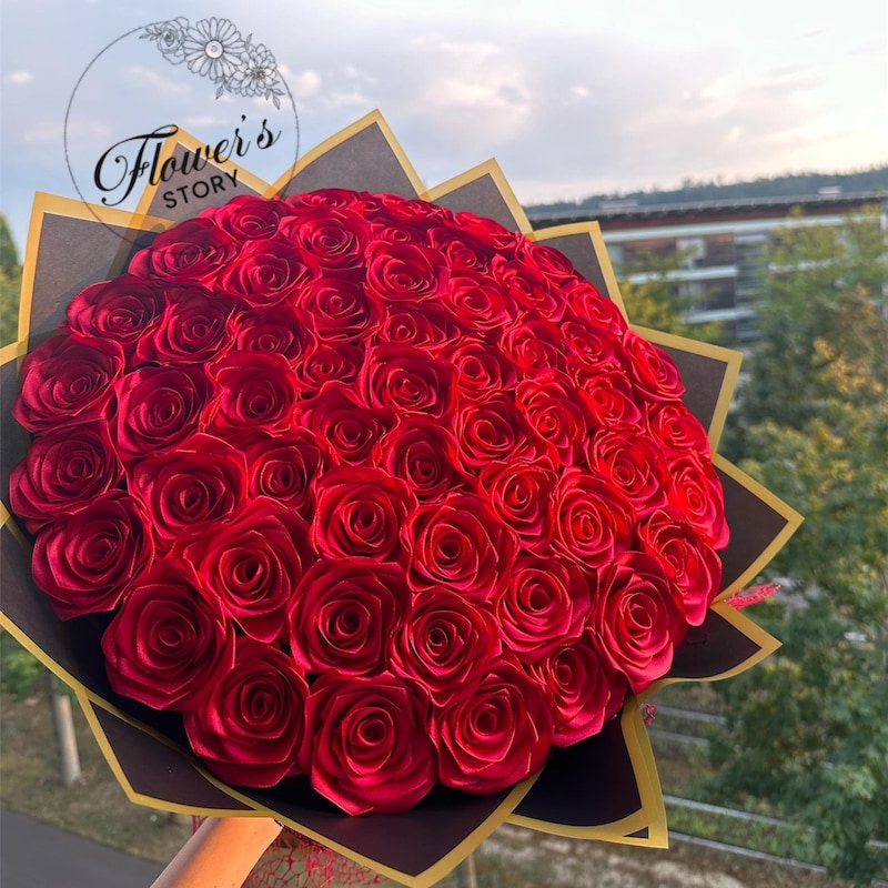 Ramo De Rosas Eternas Etsy México