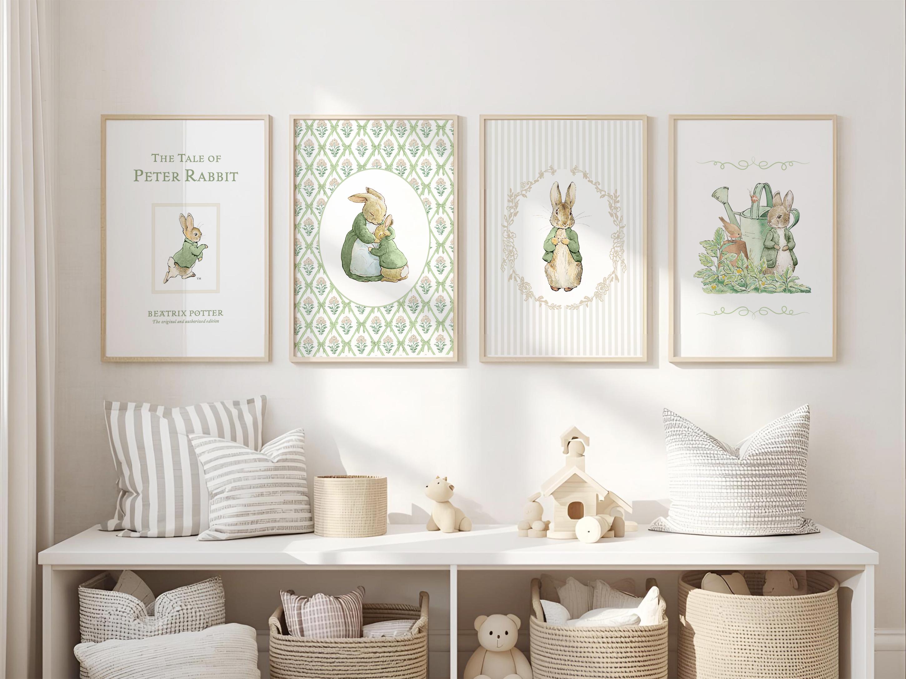 10 PETER RABBIT Nursery Wall Art Prints, Cottagecore Peter Rabbit Baby ...
