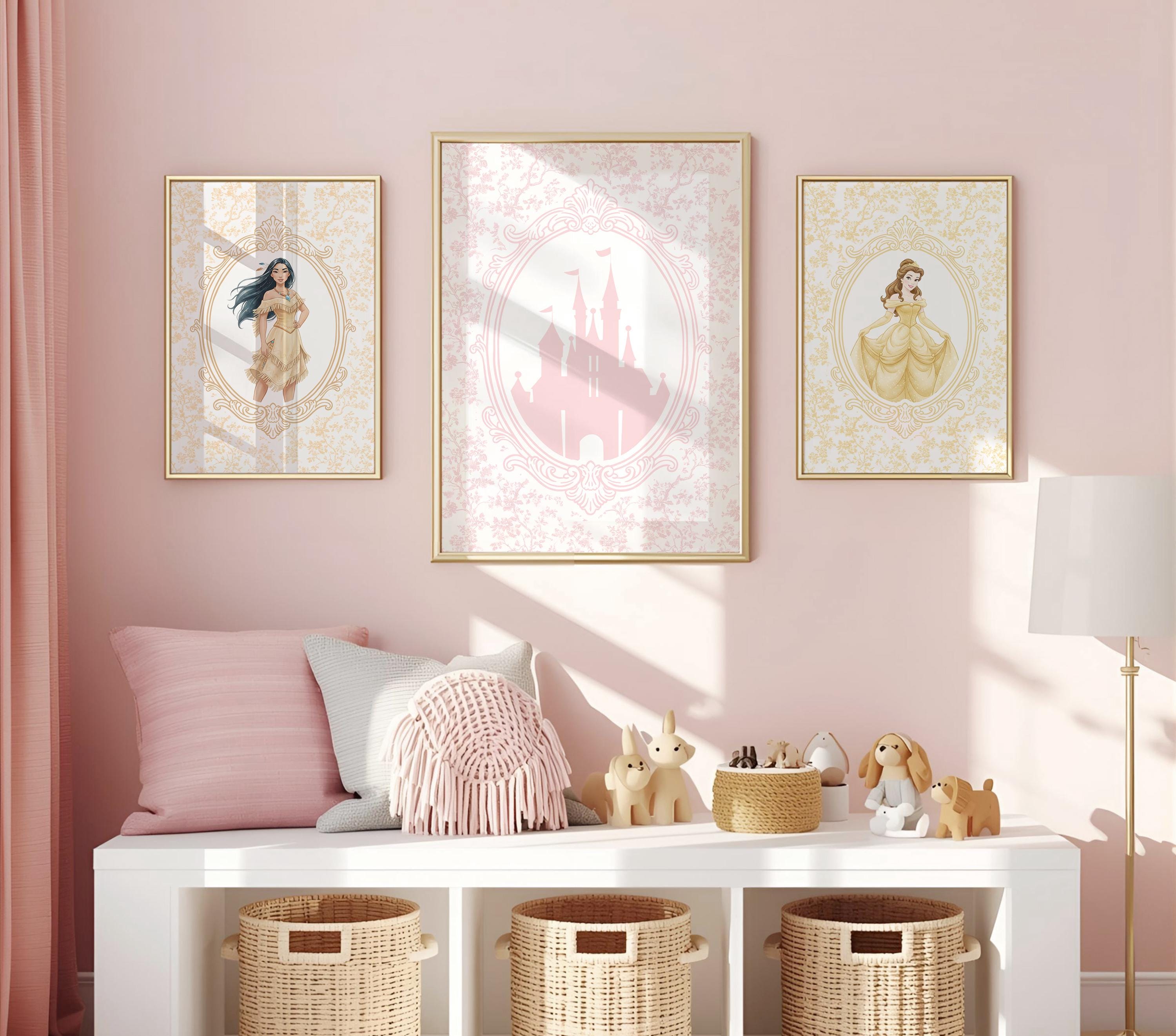16 PRINCESS Wall Art Prints, Princess Nursery Wall Art, Pastel Wall Art ...