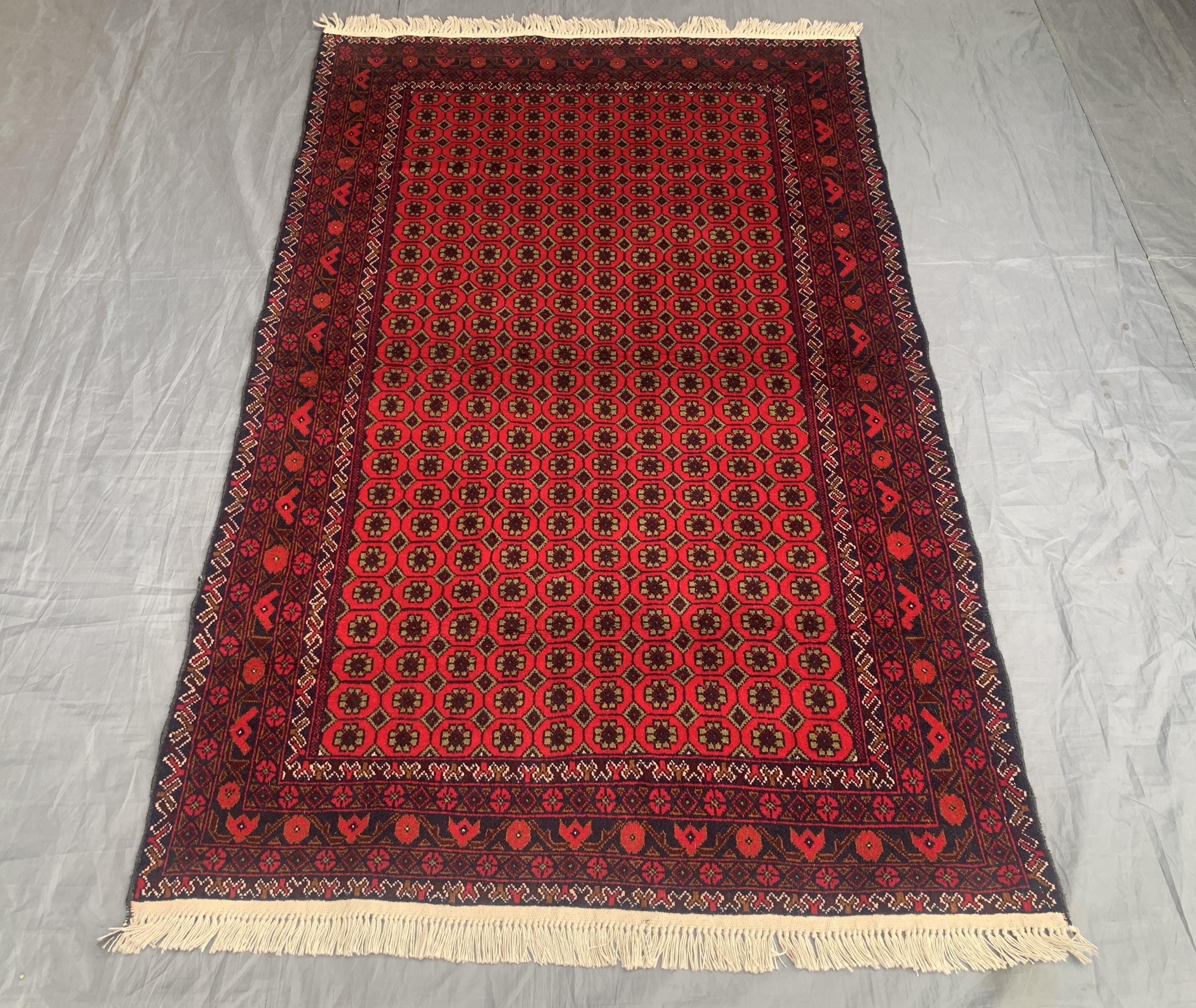 手織りウールバロチラグ：アフガニスタン部族アート、4.0 x 6.5 - Etsy