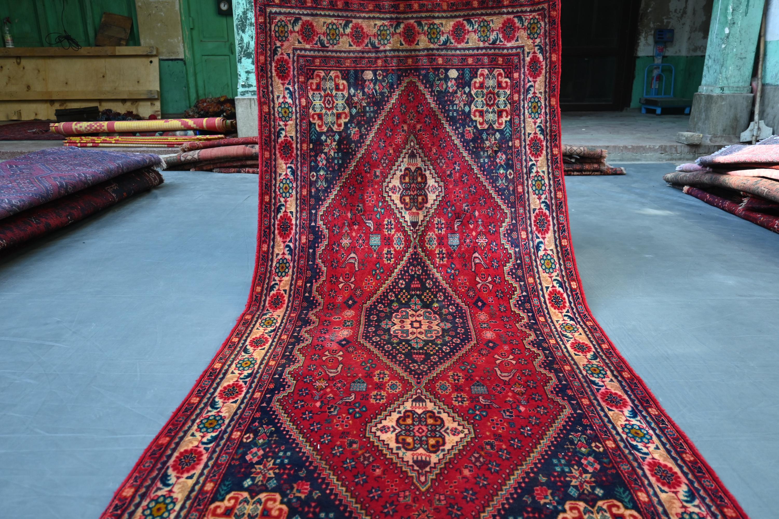 ラグ IDEE - Antique khamse rug Antique Khamseh Rug - Etsy