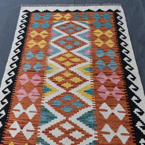 2.9x9.5 ft Vintage Kilim Runner Rug | Handmade Wool Turkish Rug | Boho Hallway Rug | Narrow Long Corridor Rug | Rustic Home Decor Runner Rug