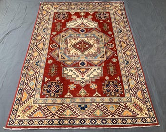 150年前 アンティーク　トルクメン絨毯　ラグ　手織 ウール 41x105cm トルクメン産ウール製手織りラグ：5x7フィートの部族パルデ柄 - Etsy 日本