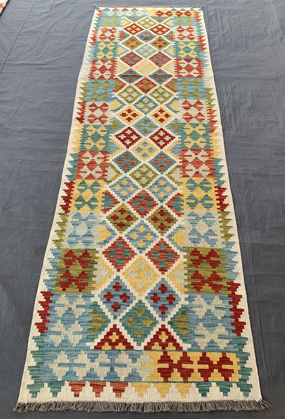 80*125cm トルコキリム　多色幾何学模様ラグ トルコキリム ラグマット幾何学模様ラグ 80x125 80*125cm トルコキリム