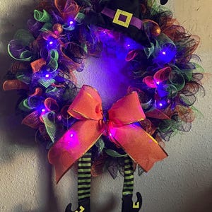 Halloween Witch Wreath