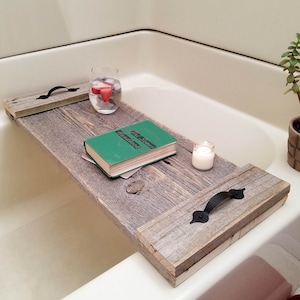 Bath Tray / bath tray wood, rustic home decor, bath tub table, bathtub tray wood, gifts for her, gifts for women, spa gift, wood bath caddy