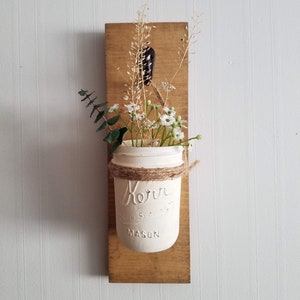 Mason Jar Sconce DIY Kit / diy kit for adult, diy crafts, rustic home decor, craft kit, craft kit adult, do it yourself kit, diy wall art image 3