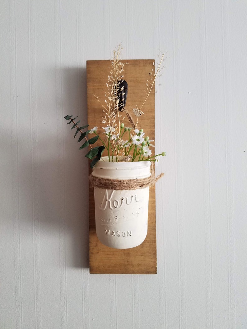 Mason Jar Sconce DIY Kit / diy kit for adult, diy crafts, rustic home decor, craft kit, craft kit adult, do it yourself kit, diy wall art image 3