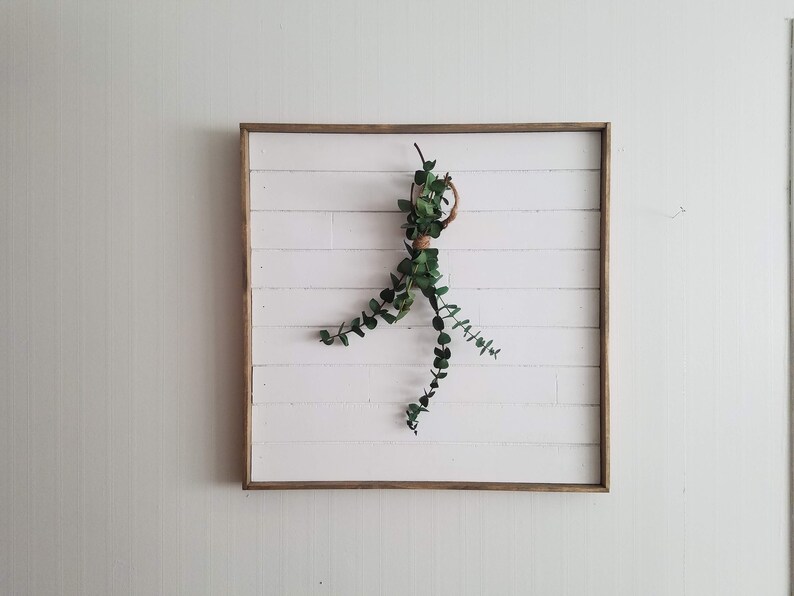 Shiplap Wall Hanging / shiplap wall decor with wreath rustic Etsy