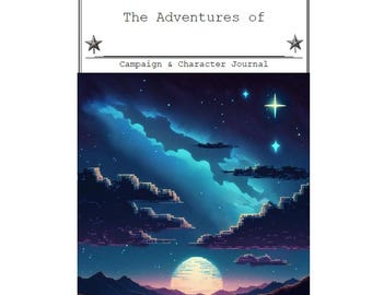 Printable DnD Character Journal | DnD Character Sheet with Spell Cards | Dungeons and Dragons 5e | Campaign Journal | D&D Campaign