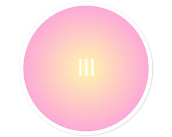 Naklejka z numerem anioła, naklejki na laptopa, naklejki z aurą, modne naklejki, numer anioła, naklejki słodkie, pakiet naklejek