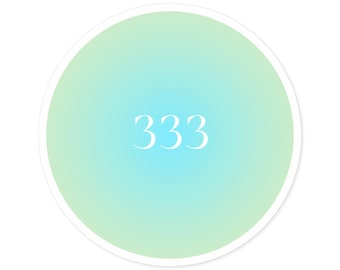Naklejka z numerem anioła, naklejki na laptopa, naklejki z aurą, modne naklejki, numer anioła, naklejki słodkie, pakiet naklejek