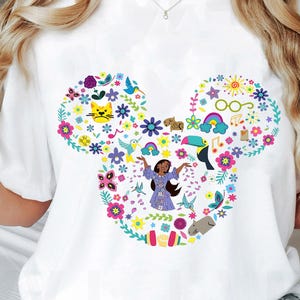 Retro Disney Isabela Encanto House Shirt | Disney Mickey Ear Tshirt | WDW Disneyland Tee, Disney Trip 2025. Mirabel Encanto Shirt, Tee Bday