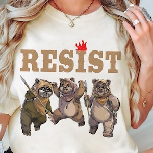 Vintage Endor Ewok National Park Shirt, Endor Ewok Star Wars T-Shirt, Galaxy&#39;s Edge Hollywood Studios, Resist Shirt, Matching Family Trip