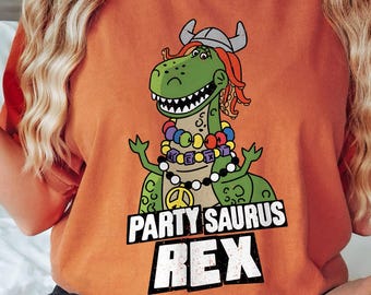 Toy Story Rex Party Saurus shirt, Disney Rex T-shirt, Toy Story dinosaurus T-shirt, Disney Party shirt, Disneyland familie-uitstapje 2025, Magic Kingdom