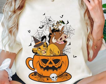 Lion King Teacup Halloween T-shirt, Cute To Spook Halloween T-Shirt, Disney Halloween Vibe, Disneyland Halloween, Disney Trip Halloween Tee